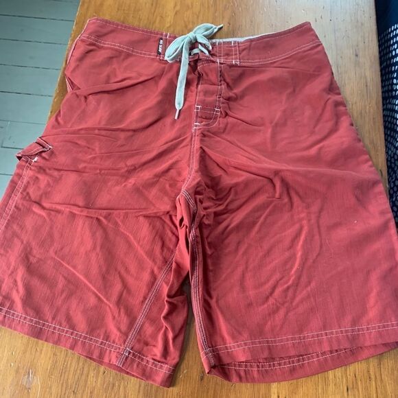 RS Surf rust orange board shorts swim trunks 30 - Picture 1 of 3